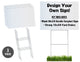 Blank 18x24 Yard Sign with Metal 10x24 Yard Stake