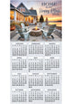 Happy Place - 2026 Year-at-a-Glance Calendar with Business Card Magnet