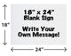 Blank 18x24 Yard Sign