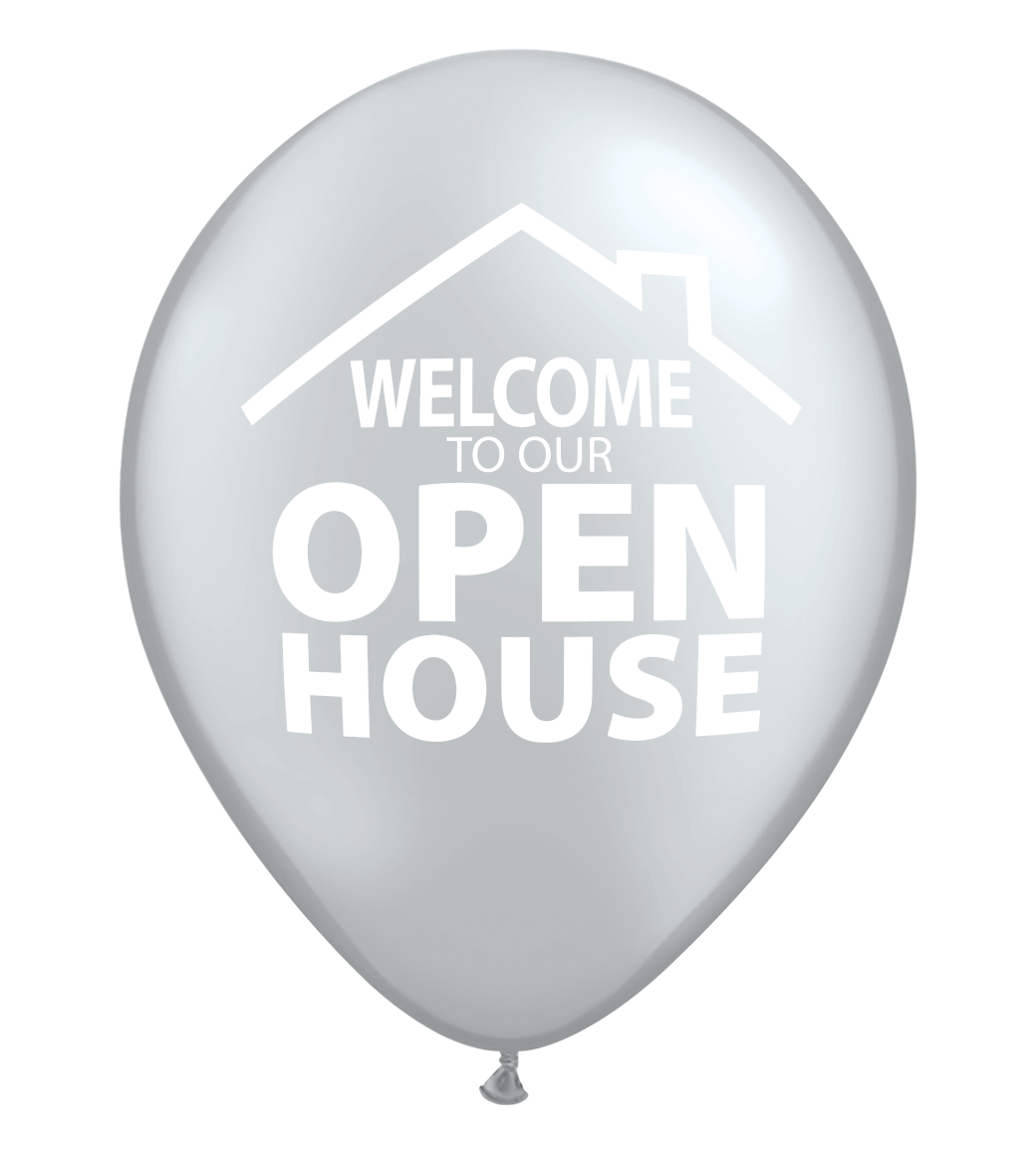 Welcome to Our Open House Balloons - Pack of 25 – Real Estate Supply Store