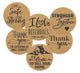 Round 1.5" Kraft Stickers