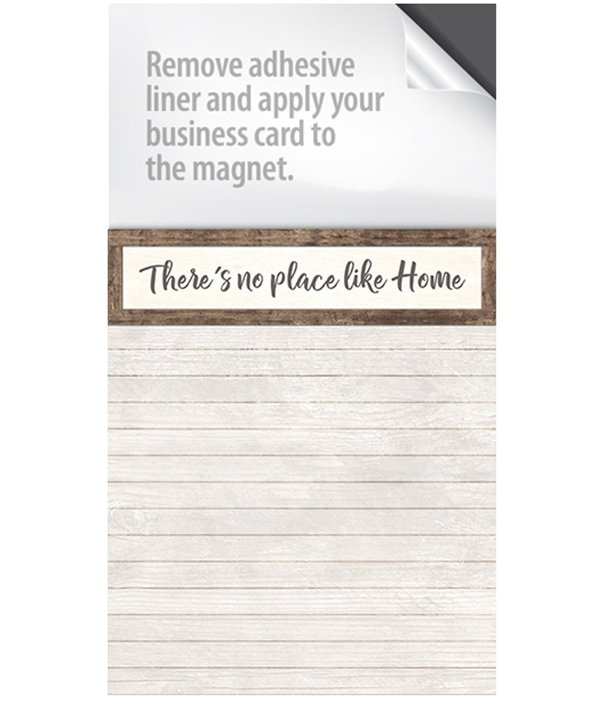 Peel-n-Stick Business Card Grocery List Magnetic Notepad