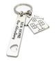 New Home, New Adventures Bar Key Ring
