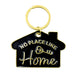 No Place Like Home - Enamel Metal Key Ring