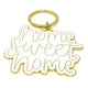 Home Sweet Home - Enamel Metal Key Ring
