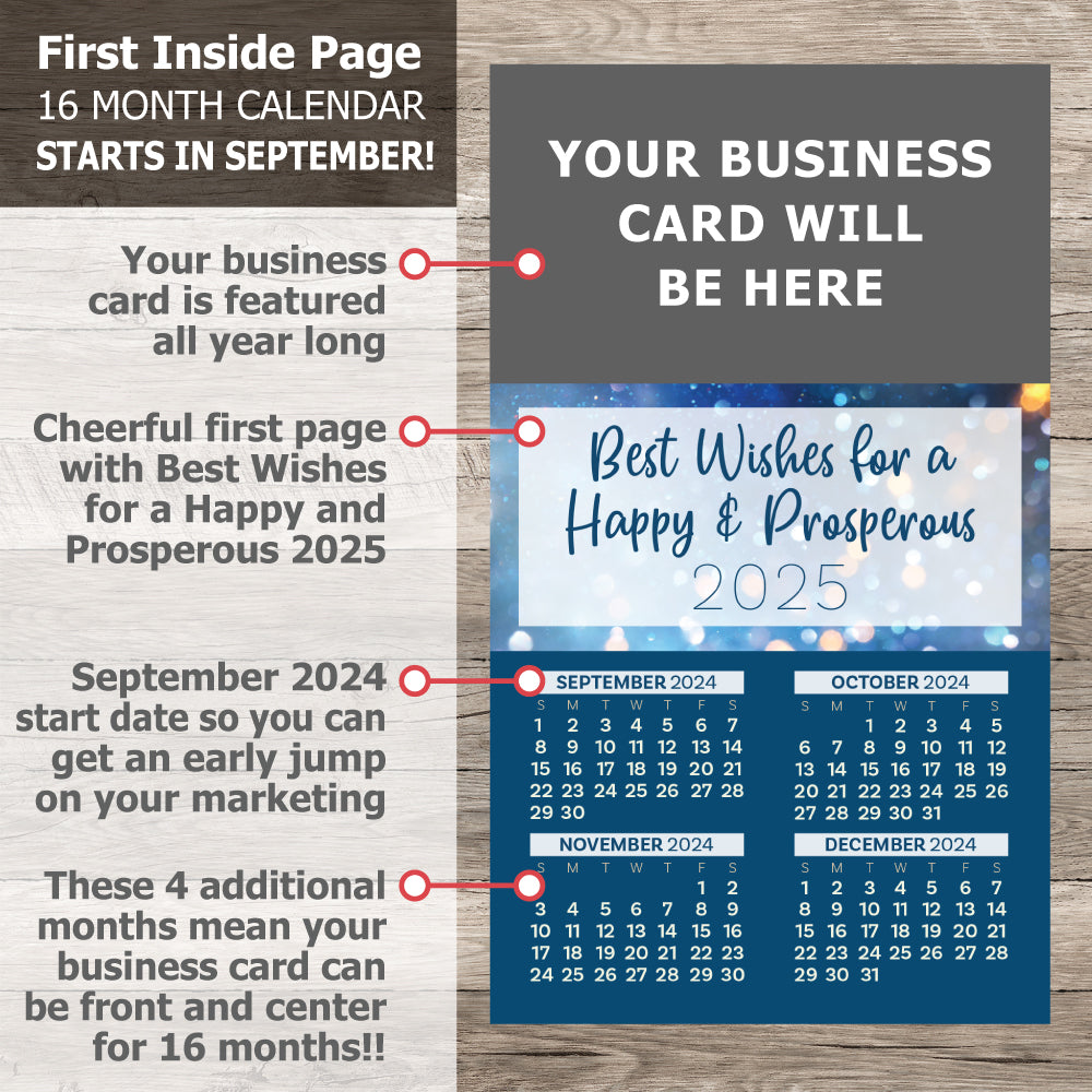 2025 Calendar Business Card