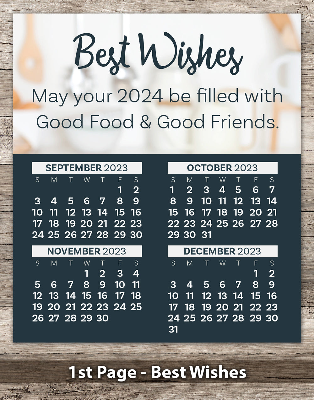 2024 Magnetic Business Card Tear-Off Calendars - Year-End Appreciation for  Clients