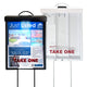 Outdoor Solar Lit Brochure Holder with Attached 39" Lawn Stake