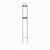 38 inch White Rounded Stake - Pack of 12