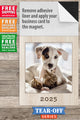 Furry Friends - 2025 Tear-Off Calendar with Business Card Magnet