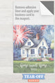 Patriotic - 2025 Tear-Off Calendar with Business Card Magnet