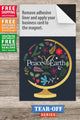 Peace On Earth - 2024 Tear-Off Calendar with Business Card Magnet