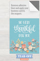 Thankful - 2025 Tear-Off Calendar with Business Card Magnet