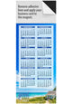 Beach - 2027 Year-at-a-Glance Calendar with Business Card Magnet