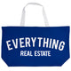 EVERYTHING REAL ESTATE Oversized Tote – Heavy Canvas Bag for Real Estate Professionals