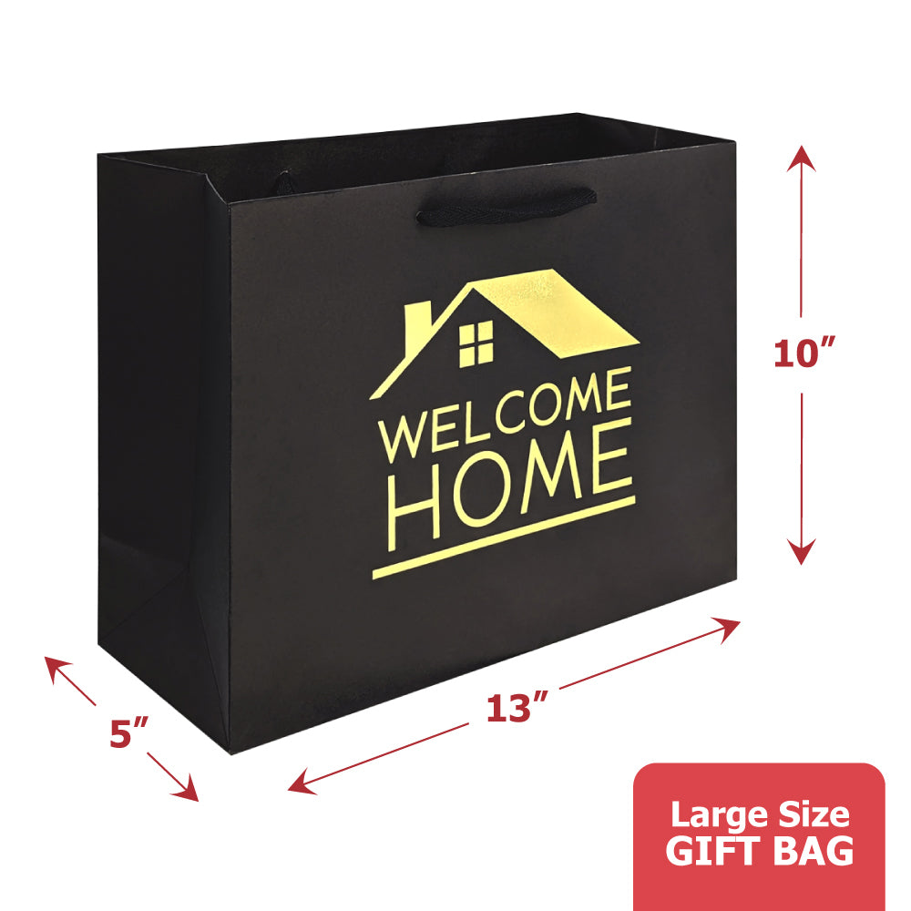 Welcome Home Bags - House-Shaped Gift Bags for New Home Gifts - House  Warming Gifts New Home, Real Estate Agent Supplies, Closing Gifts for Home