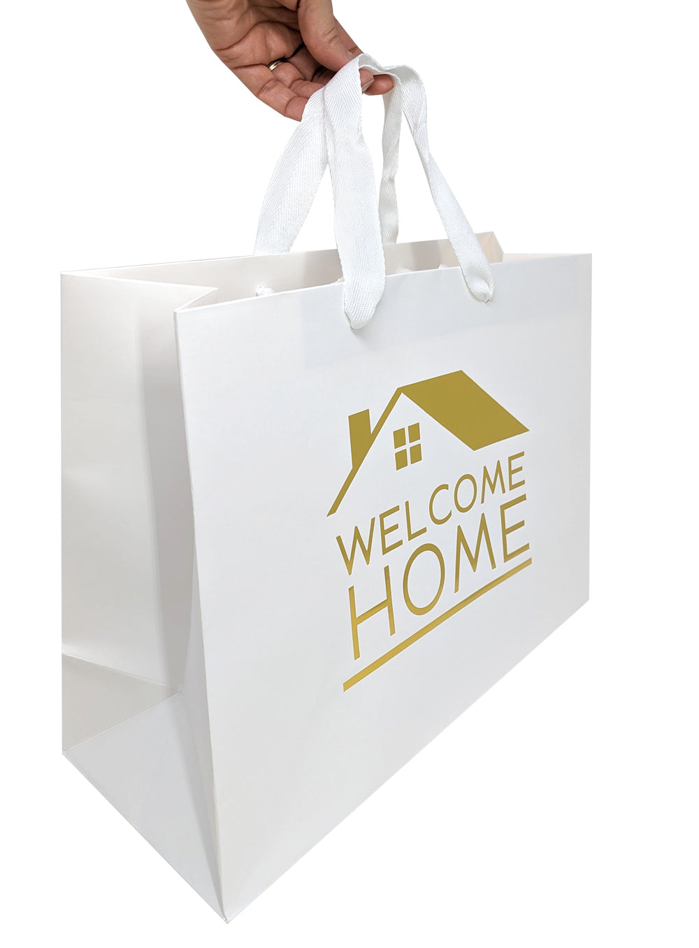 Welcome Home Bags - House-Shaped Gift Bags for New Home Gifts - House  Warming Gifts New Home, Real Estate Agent Supplies, Closing Gifts for Home