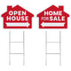 Home for Sale/Open House House Shaped Sign Combo Kit