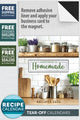 Happiness is Homemade 2026 Recipe Tear-Off Calendar with Business Card Magnet