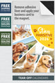 Furry Friends - 2026 Tear-Off Calendar with Business Card Magnet