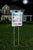 Outdoor Solar Lit Brochure Holder with Attached 39" Lawn Stake