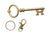 Antique Copper Key Ring