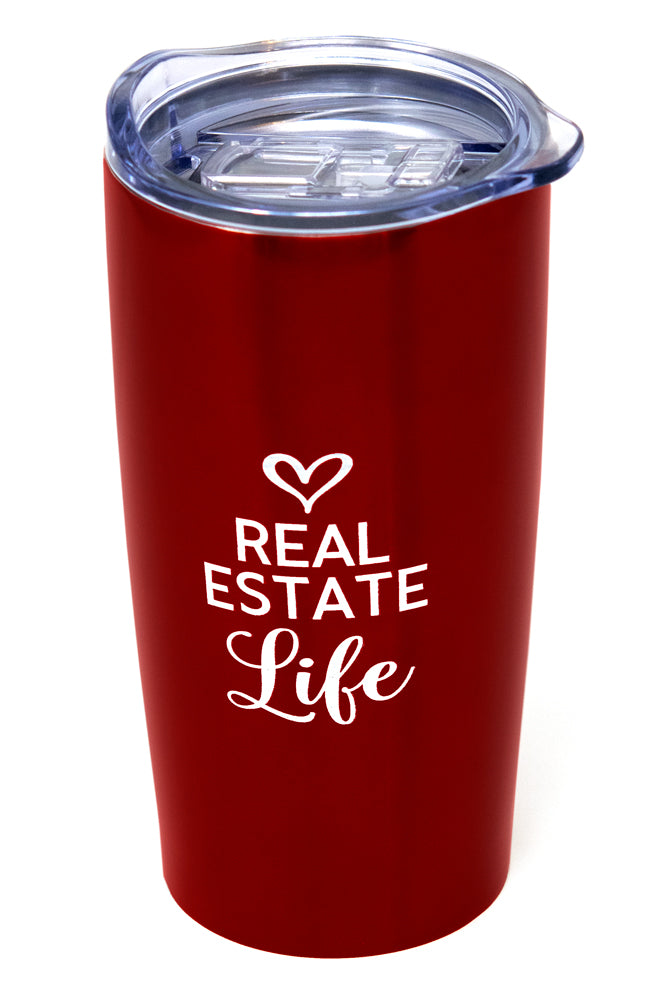 20 oz. Stainless Steel Tumbler - Love Real Estate Life
