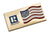 US Flag Clutch Lapel Pin Jewelry Branded with the REALTOR Logo - GOLD