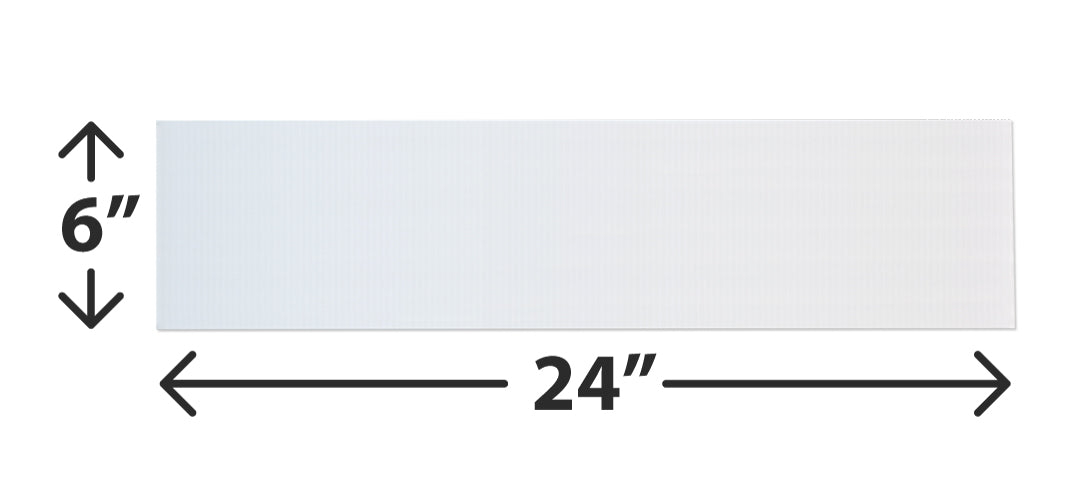 Blank 6x24 Sign Rider – Real Estate Supply Store