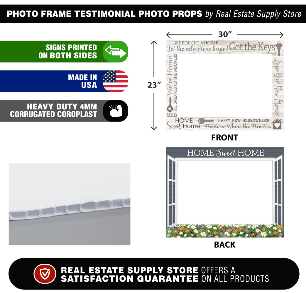  Real Estate Photobooth Frame, Realtor Marketing