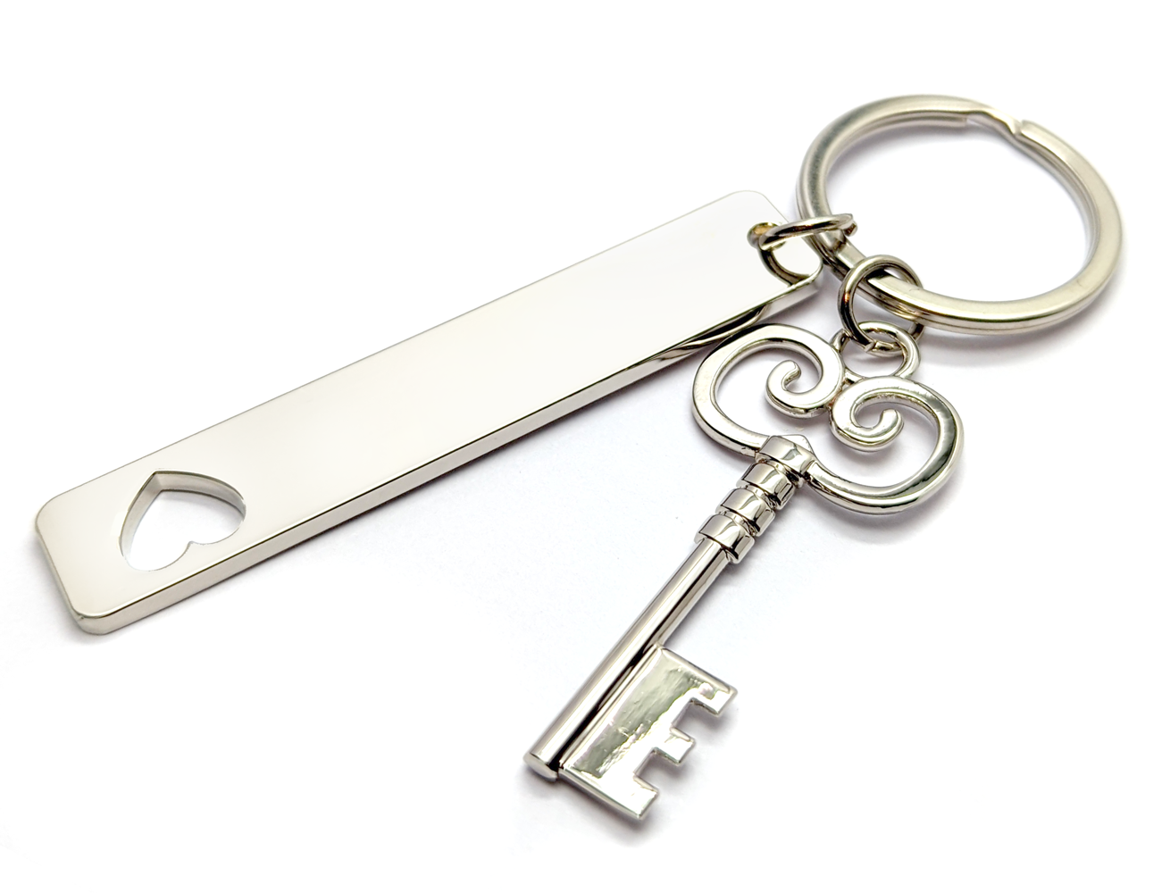Real Estate Supply Store Large Key Charm and Bar Key Ring