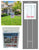 Outdoor Real Estate Flyer Brochure Holder with Attached 39" Lawn Stake - Pack of 6