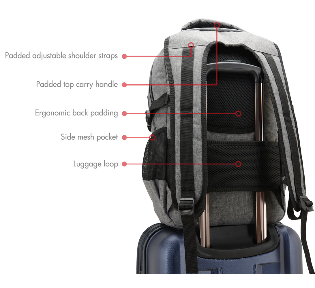 backpack laptop bag branded On the Go Backpack