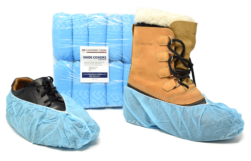 Blue Non-Slip Shoe Cover - 50 Pack - Top 10 Real Estate Agent Supply Blue Non-Slip Shoe Cover - 50 Pack - Top 10 Real Estate Agent Supply