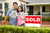 Blank DIY Social Media Key Shape Photo Prop Sign for Real Estate Agent 