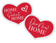 Photo Prop Heart Shape Sign - Our New Home / Home Sweet Home