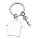 Large House & Small Key Charm Key Ring