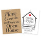 Open House In Progress Sign (25) - NOW Double Sided!