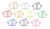 Multi-Color House Shaped Paper Clips - 50 Count