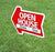 Arrow Shape Corrugated Real Estate REALTOR Yard Signs Home For Sale Open House Red and Blue