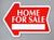 Arrow Shape Corrugated Real Estate Yard Signs Home For Sale Open House Red and Blue