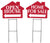 Home for Sale/Open House House Shaped Sign Combo Kit