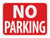 No Parking Sign 11.5x8.5 with Yard Stakes