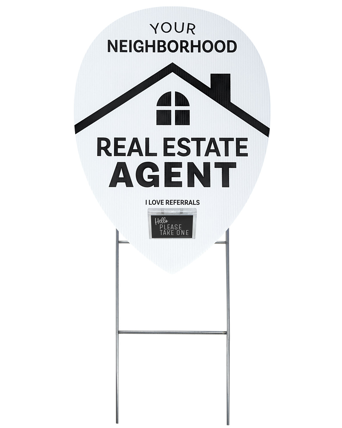 Neighborhood Agent Sign Kit - Map Pin Yard Sign – Real Estate Supply Store