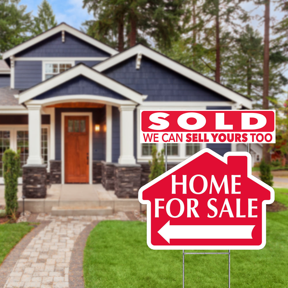 Corrugated Sign Riders - Add On Topper for Real Estate Yard Signs ...