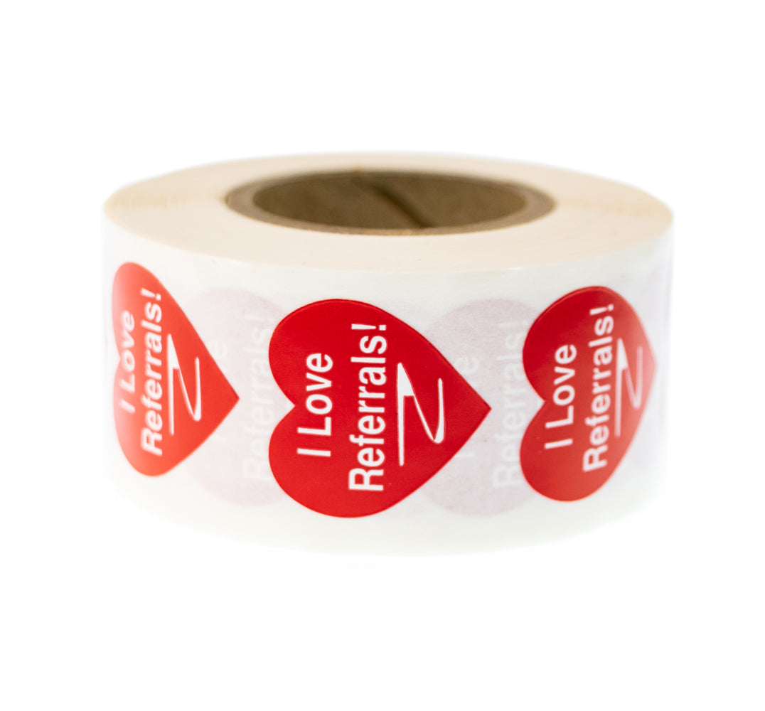 Small Heart Referral Stickers - – Real Estate Supply Store