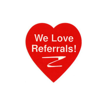 Small Heart Referral Stickers - – Real Estate Supply Store