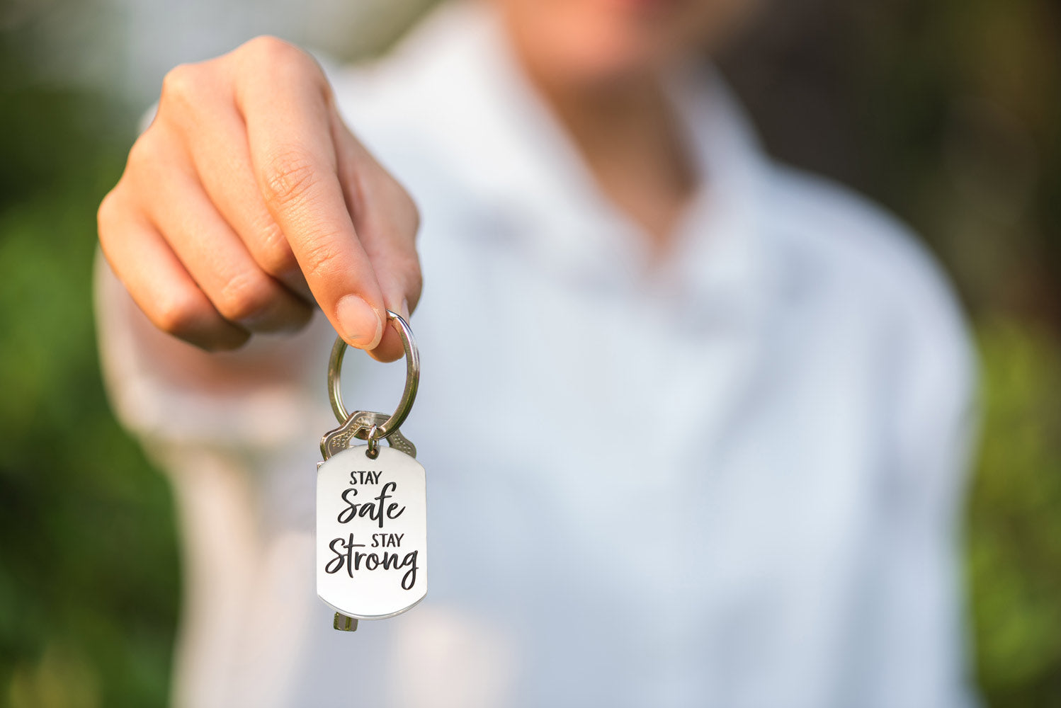 Stay Strong, Stay Safe Key Ring - Great Closing Gift – Real Estate