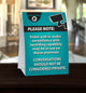 Surveillance Warning Table Tent - Pack of 25