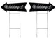 Wedding Directional Arrow Signs with Yard Stakes